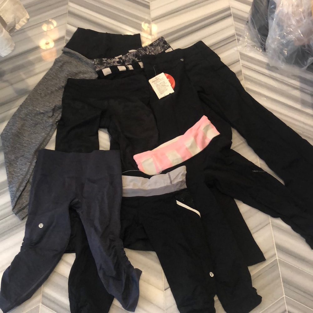 8 Lululemon pants size 4 (and one size 2)